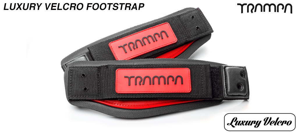 Red patch Black logo Hybrid binding strap