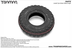 Black Primo Striker tyre  -  9 Inch