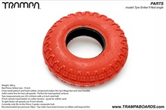 Red Primo Striker tyre  -  9 Inch