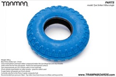 Blue Primo Striker tyre  -  9 Inch