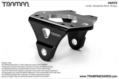 Vertigo Baseplate - Black Anodized with Silver Logo