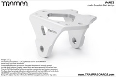 Vertigo Baseplate - Powdercoated White with CNC logo