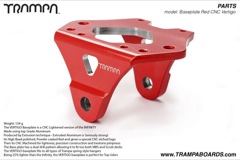 Vertigo Baseplate - Powdercoated Red with CNC logo
