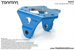 VERTIGO Baseplate - Powder coated Blue with Black logo