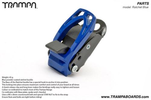 Ratchet Buckle Powder coated Blue