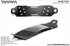 35� Holy Pro TRAMPA kiteboard - Drilled, Edged, Polished, fitted Treads and bolt kit