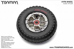 Winter Cammo Hypa hub with 8 inch Black Striker tyre