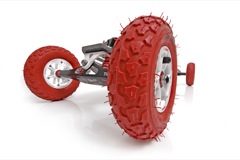 Custom Holy Pro Mountainboard with Hypa wheels and Ratchet bindings