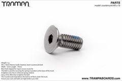 M5 x 16mm Countersunk Stainless steel bolt