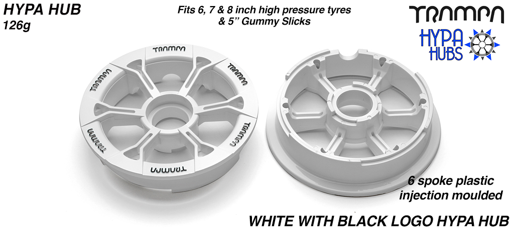 White with Black Logos HYPA hub