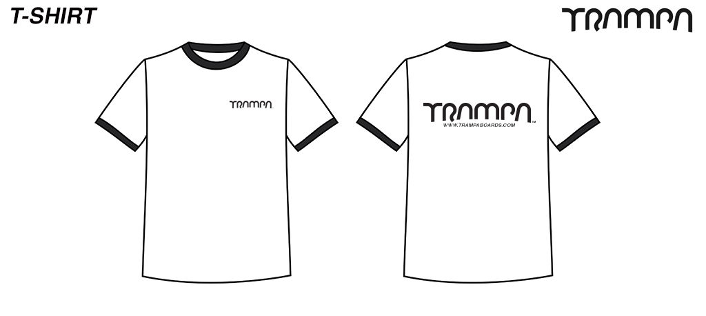 White SS Tshirt with piping
