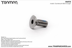 M5 x 10mm Countersunk Stainless steel bolt