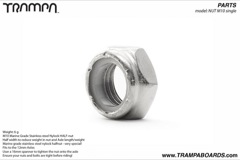 M10 Marine Grade Stainless steel Nylock half-nut