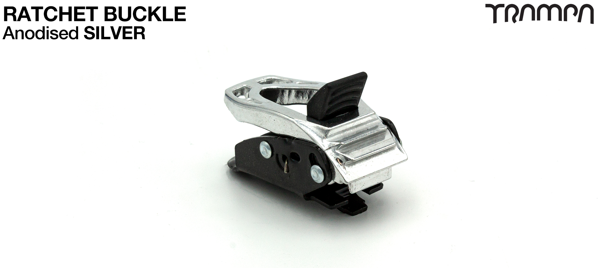 Ratchet Buckle Silver anodised