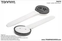 Ladder strap - White strap on Black foam
