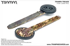 Ladder strap - Army Cammo print strap on Black Foam