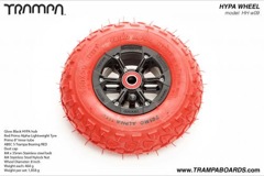 Black Gloss Hypa hub with Red Alpha tyre