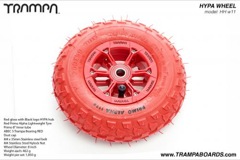 Red Gloss Black logo Hypa hub with Red Alpha tyre