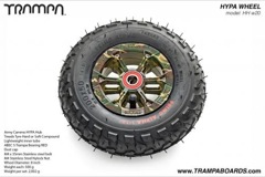 Army Camo Hypa hub with Black Trampa tyre