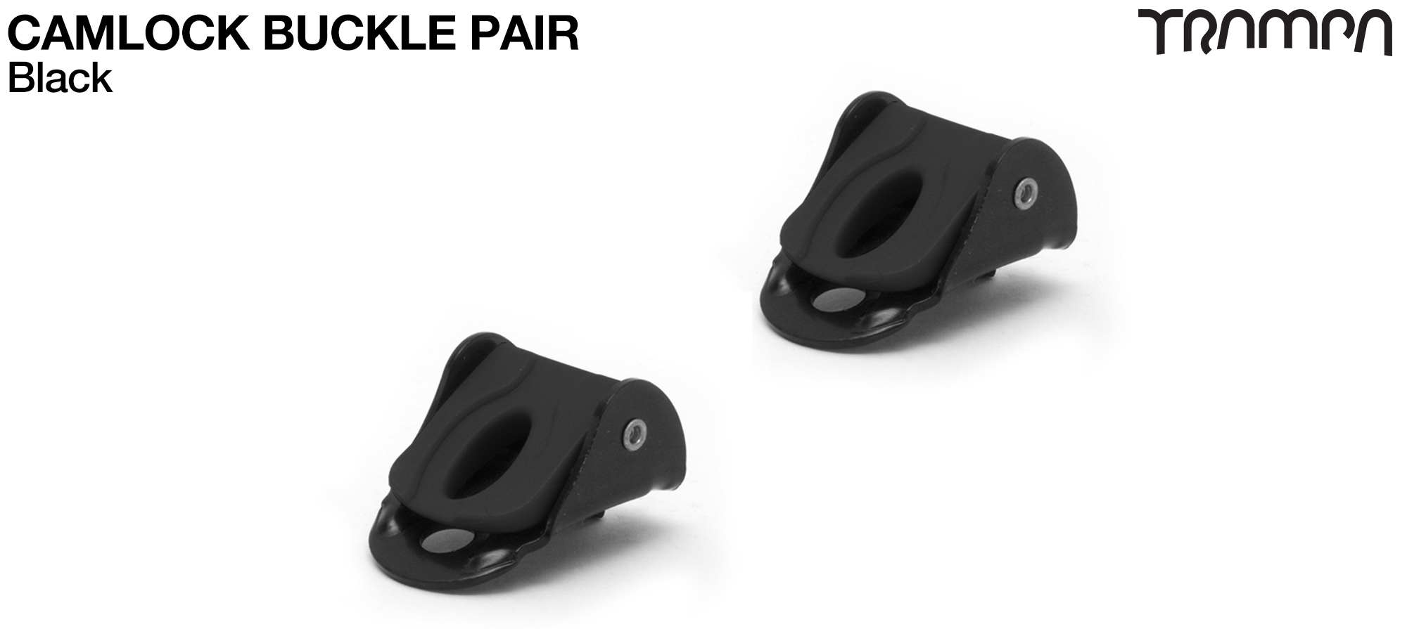 Camlock buckles for foot and heel strap Bindings - BLACK x 2