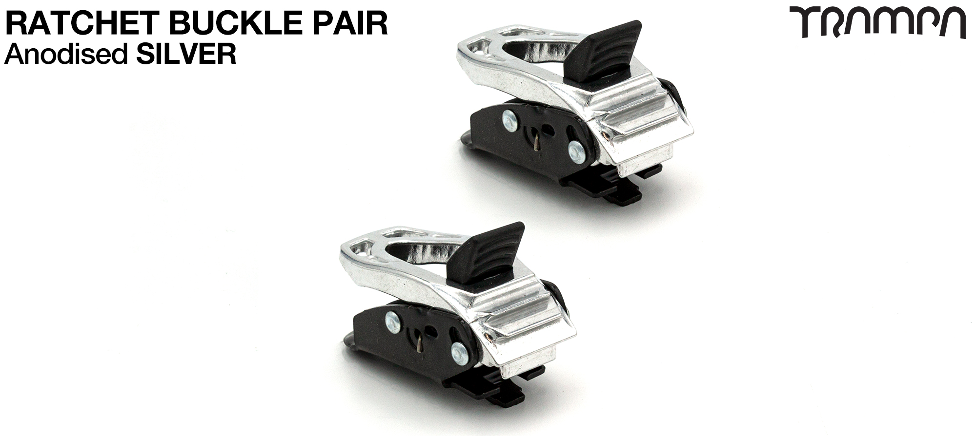 Polished Ratchet buckles x 2