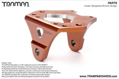 Vertigo CNC Baseplate - Bronze Anodized with Black Logo