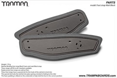 Ratchet Binding foot strap - Black straps on Black Foam
