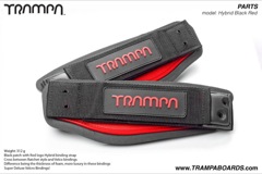 Black patch Red logo Hybrid binding strap