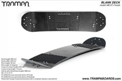 35� Short TRAMPA Kiteboard - Drilled, Edged, fitted with Trampa Treads and a Bolt kit