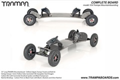 35�L Gunmetal Vertigo trucks, Carbon SuperStar hubs, Mint Ratchet Bindings